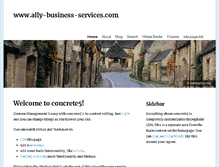 Tablet Screenshot of ally-business-services.com